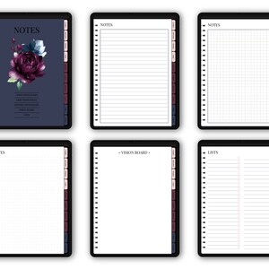 Undated Digital Planner for Goodnotes/notability With Hyperlinks, iPad ...