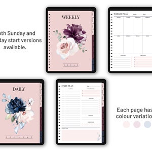 Undated Digital Planner for Goodnotes/notability With Hyperlinks, iPad ...