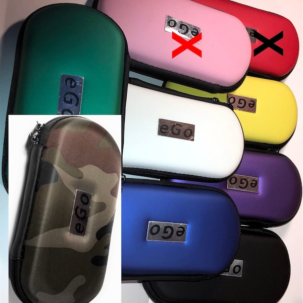 Large Ego wide zippered travel storage case w/ mesh pockets for multi use for pens etc, Choose your color