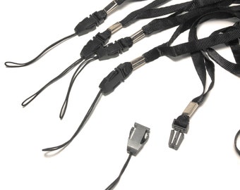 5  Black 16 Inch Neck Strap Cord Lanyard for Mp3 MP4 Cell Phone Camera USB Flash Drive ID Card FREE  shipping