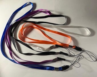 5  multi color 16 Inch Neck Strap Cord Lanyard for Mp3 MP4 Cell Phone Camera USB Flash Drive ID Card Pick Your colors FREE Shipping
