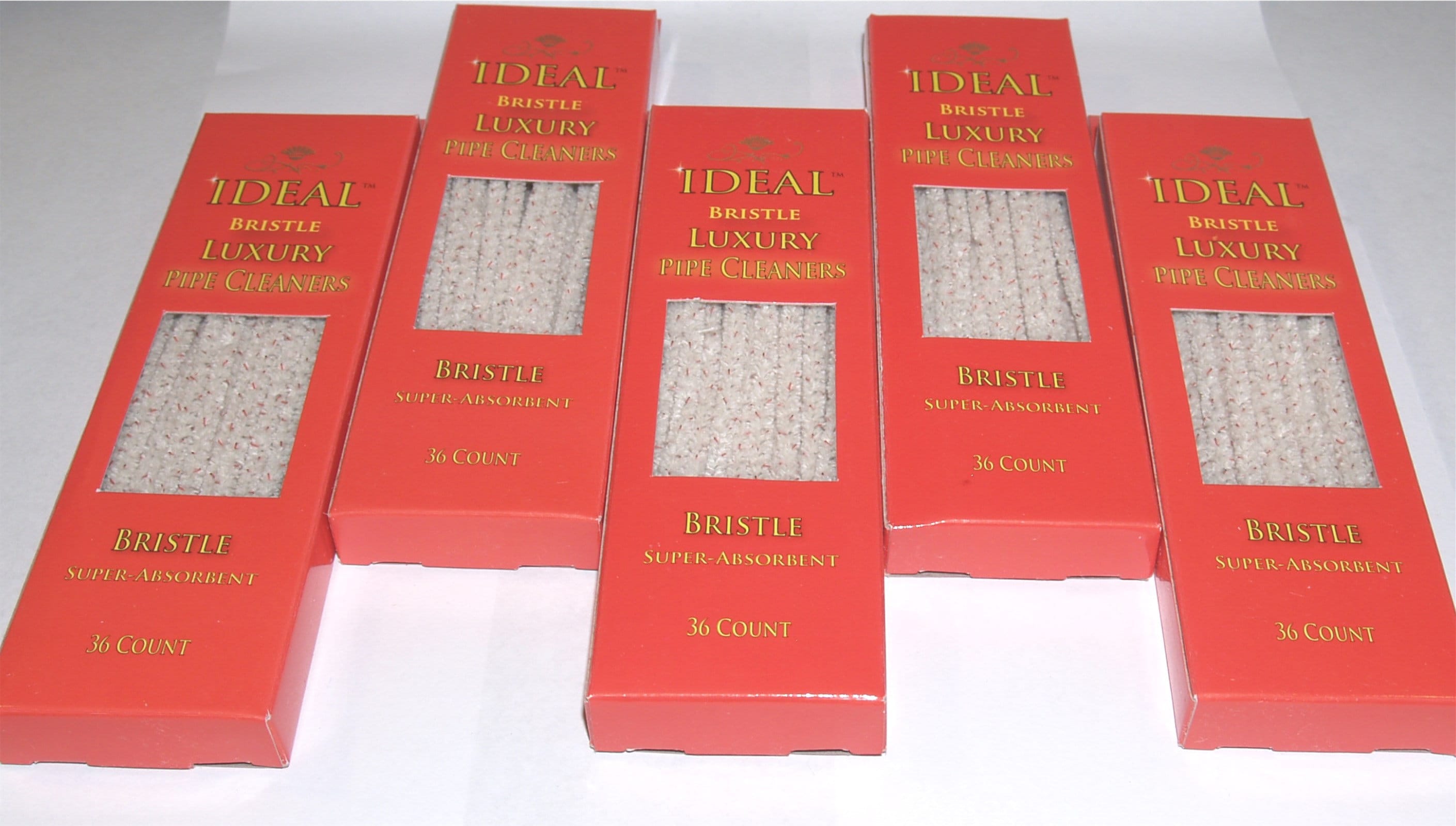 Bristle Smoking Pipe CLEANER STEMS for Hookah tip cleaning 5 Boxes (36 Stems  in each box)