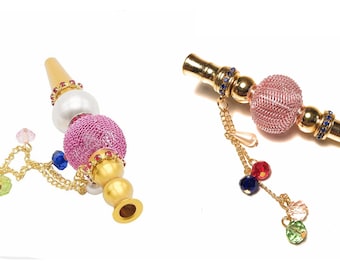 Bling Hookah Personal Mouthpiece Assorted Colors & Designs Jewelry Alloy  Pick design  USA