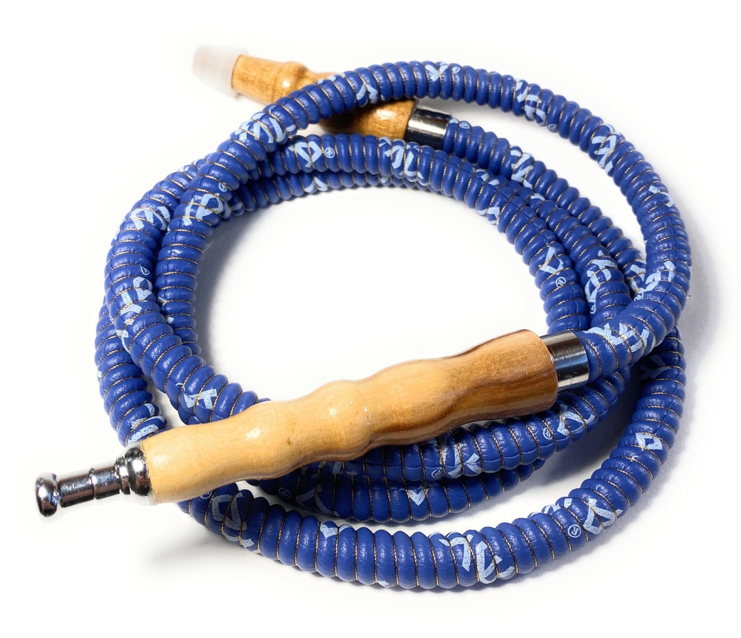 MYA Hookah Hose Choose Color. New, Faux Leather Wrapped With Wood