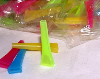 100 Plastic Sanitary disposable Hookah Hose mouth tip. male Color Pharaoh's FREE SHIPPING