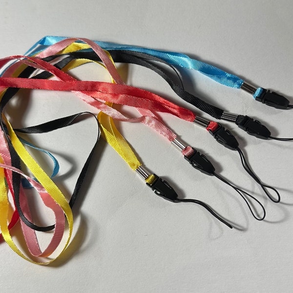 5  multi color 16 Inch Neck Strap Cord Lanyard for Mp3 MP4 Cell Phone Camera USB Flash Drive ID Card