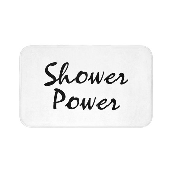 Shower Power Bath Mat Etsy