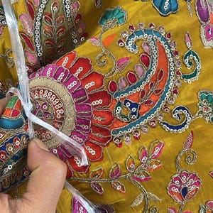 Sharara Lehenga ivoire : costume indien Gharara cousu sur mesure image 9