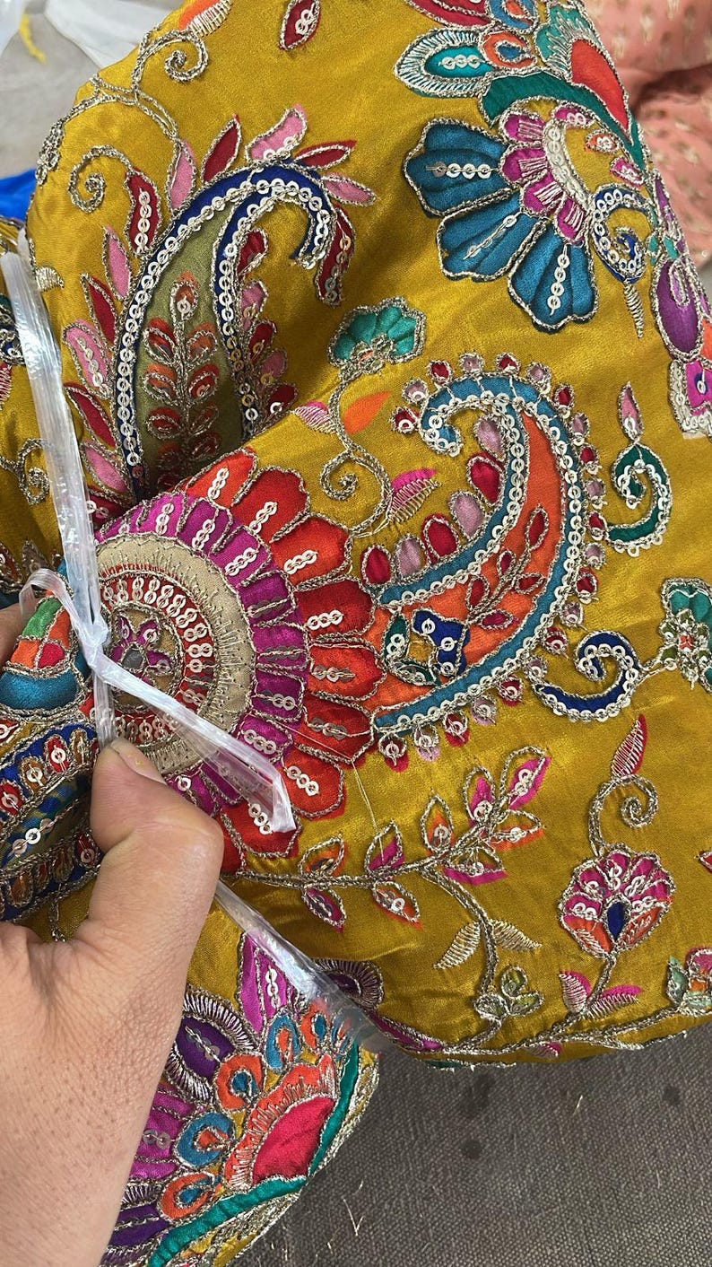 Sharara Lehenga ivoire : costume indien Gharara cousu sur mesure image 9
