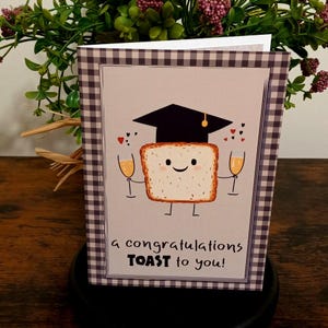 PS Graduation Toast Cute Card JPG or PNG Files for Hand Cutting