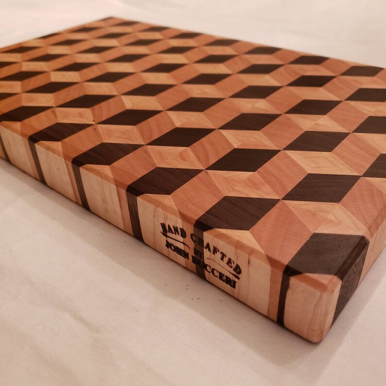 3d tumbling block cutting board plans 3d tumbling block cutting board plans