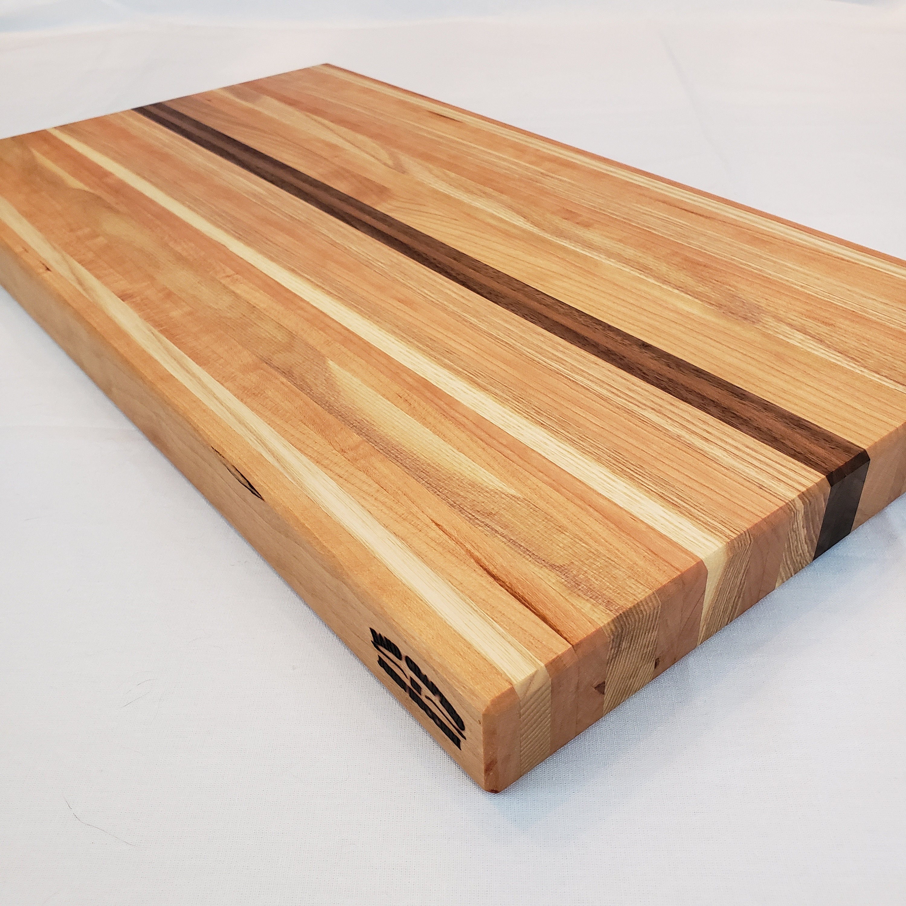 Hardwood Edge Grain Cutting Board MultiColor Striped Etsy