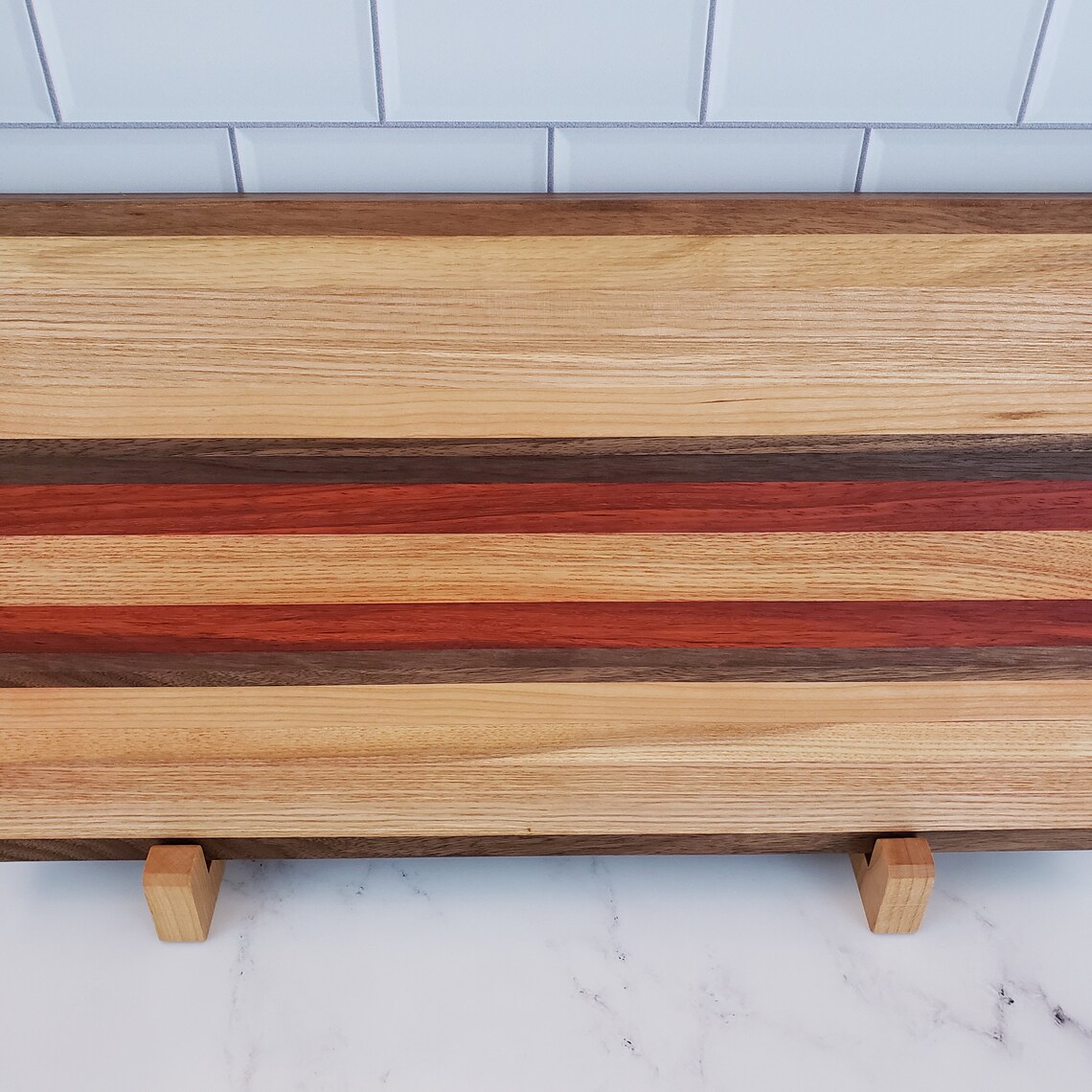 Hardwood Cutting Board Feet Cutting Board Display Stand Etsy