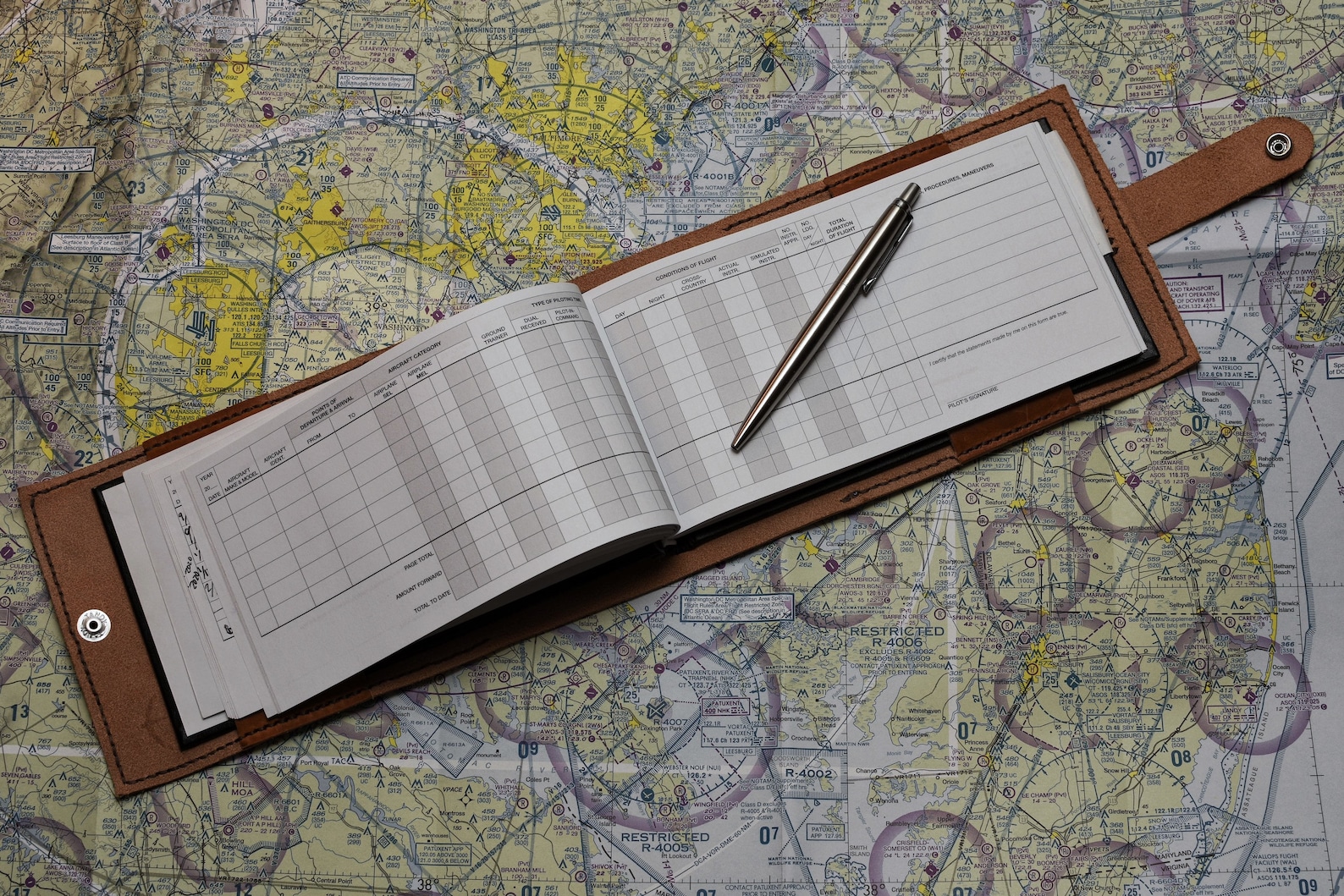 Pilot Logbook Cover Leather Flight Log Log Book Cover for Etsy