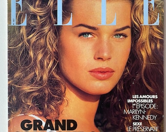 ELLE FRANCE July 6 1992 / Rebecca Romijn - Etsy