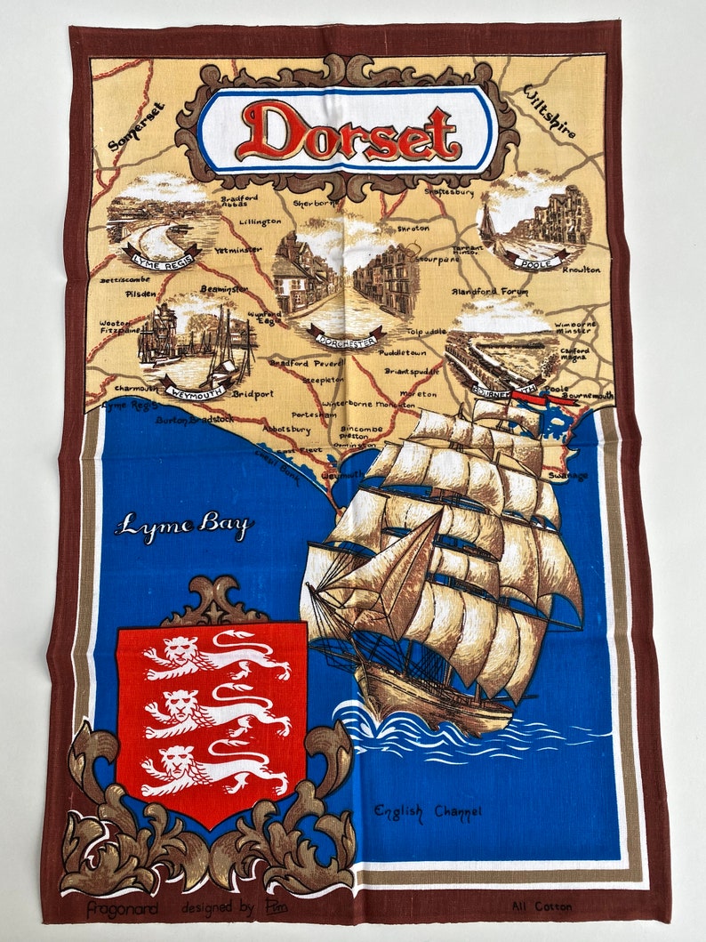 Wall Hanging Fragonard Designed by Pim Delightful DORSET Cotton Tea Towel