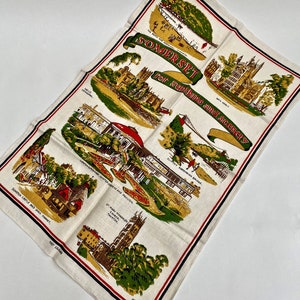 SOMERSET / Linen Tea Towel - Wall Hanging / Greenisle