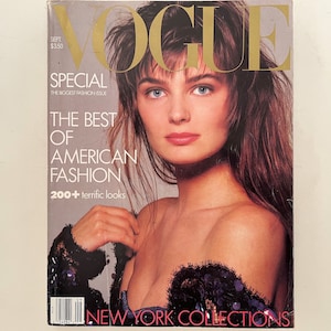 US Vogue September 1986 : Paulina Porizkova by Richard Avedon / Special Plus Size Section