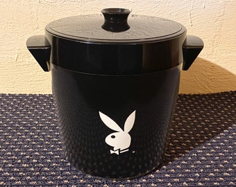 PLAYBOY Ice Bucket West Bend Thermo-Serv / With 2 PLAYBOY Toothpicks