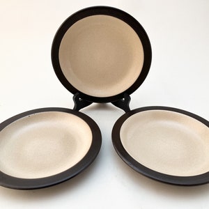 HEATH Pottery HTH24 Rim Line Salad Plates  / SET OF 3 / 7 1/2"