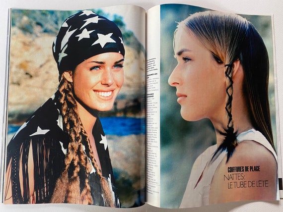 ELLE FRANCE July 6 1992 / Rebecca Romijn - Etsy