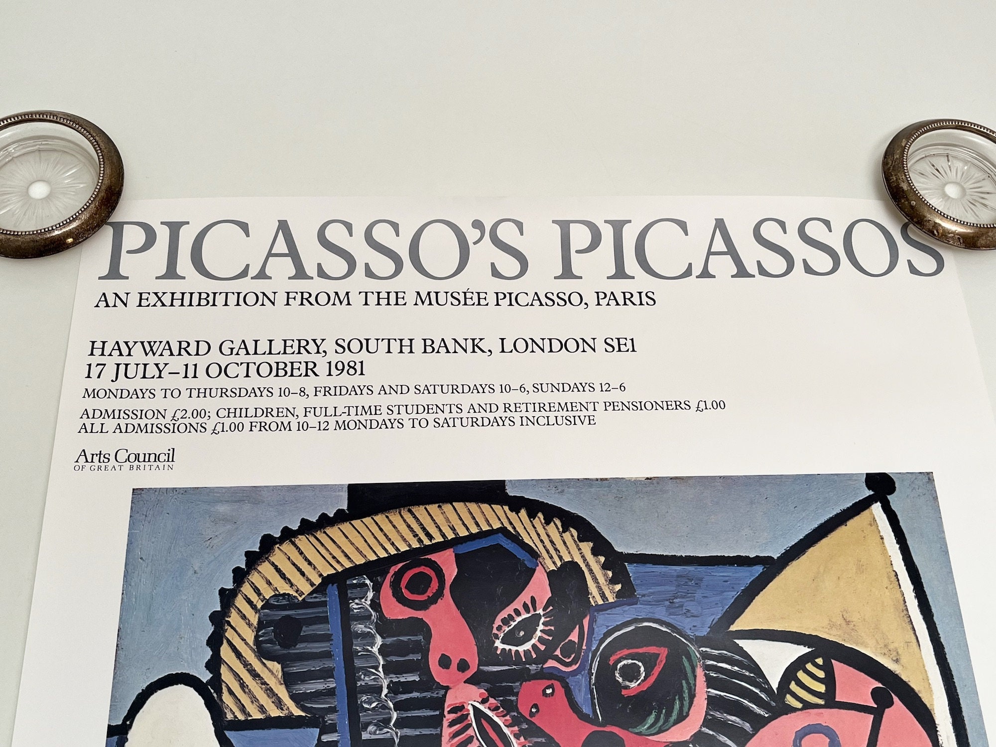 Picasso's Picasso 1981 Exhibition Poster / Hayward Gallery London