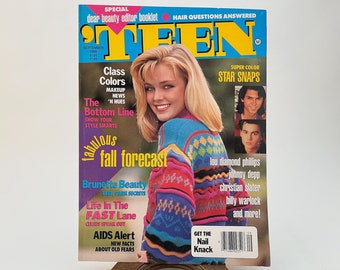 TEEN MAGAZINE September 1989 / Tiffani Amber Thiessen - Johnny Depp