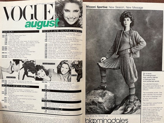 US Vogue August 1981 : Kelly Emberg by Richard Avedon - Etsy