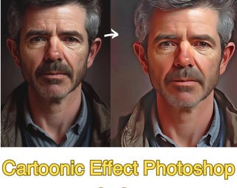 Cartoonic Effect Photoshop Action Instant Download