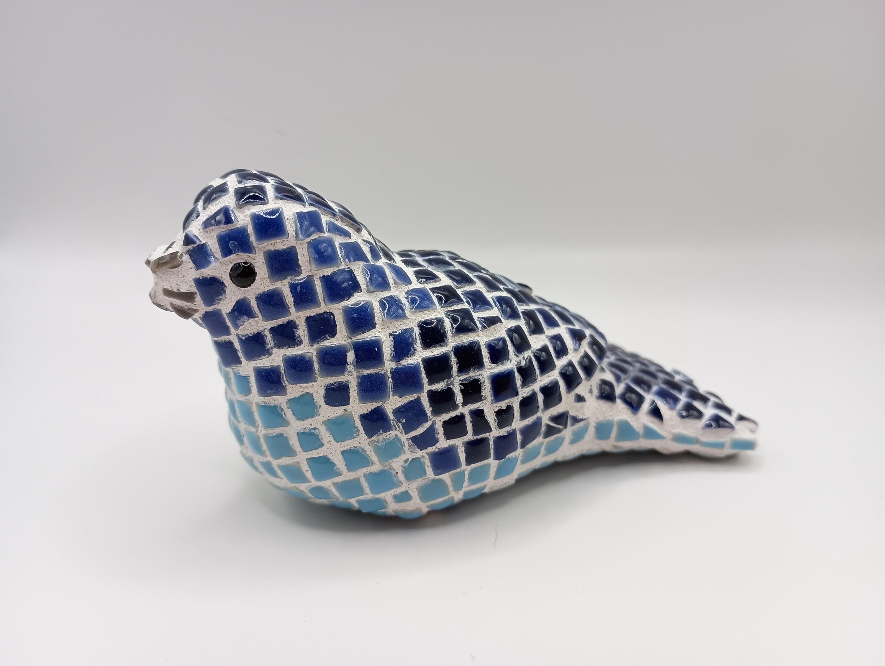 Mosaic Blue Bird, 3D Bird, Blue Bird