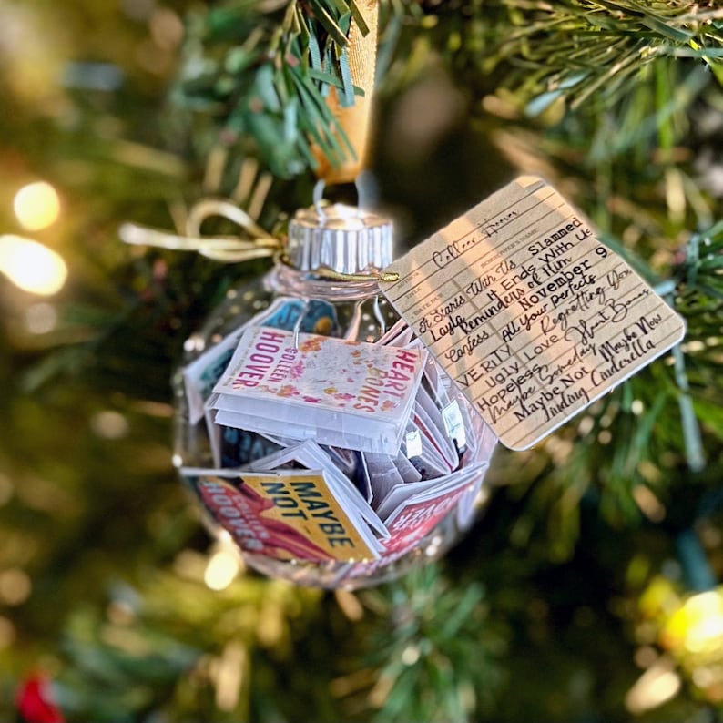 Custom Year of Books Ornament Booktokinspired Etsy