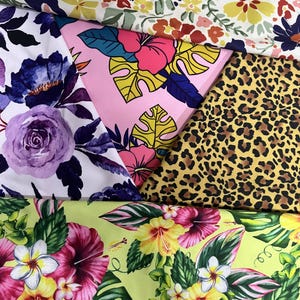 Custom Nylon spandex fabric Print 200gsm weight  , Works swimwear, clothes, dancewear, yogawear, leggings, ballet, gym, diy, sold by yard