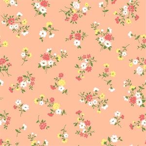 4 way stretched polyester spandex flower fabric print 200392- Works swimwear, bikini, Support to Custom fabric print - Price sold by yard