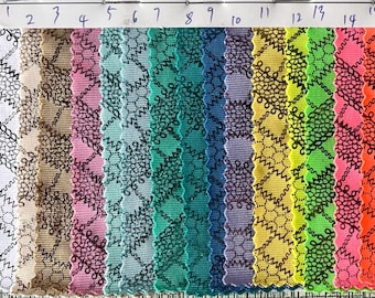 Spandex de poliéster brillante elástico en 4 direcciones con flores doradas y láminas para ropa de baile, leotardos, disfraces, leggings y gimnasia. Precio: se vende cortado a medida.
