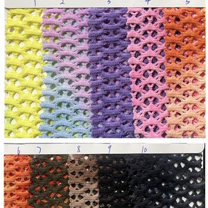 Tejido elástico de 4 vías, 92% poliéster, 8% elastano, con agujeros huecos, 208 g/m², ideal para trajes de baño, leggings y ropa. Precio: cortado a medida.