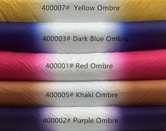 4 way stretched way polyester spandex double sides one color ombre fabric print works for gymnastics, dancewear, leotard, bodysuit, gym