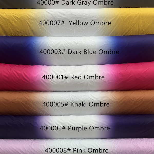 4 way stretched way polyester spandex double sides one color ombre fabric print works for gymnastics, dancewear, leotard, bodysuit, gym