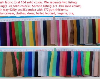 4 way stretched way 92Nylon/8Spandex 104gsm 40D power mesh fabric works for girl ballet, gymnastics, dancewear, leotard, bodysuit, lingerie,