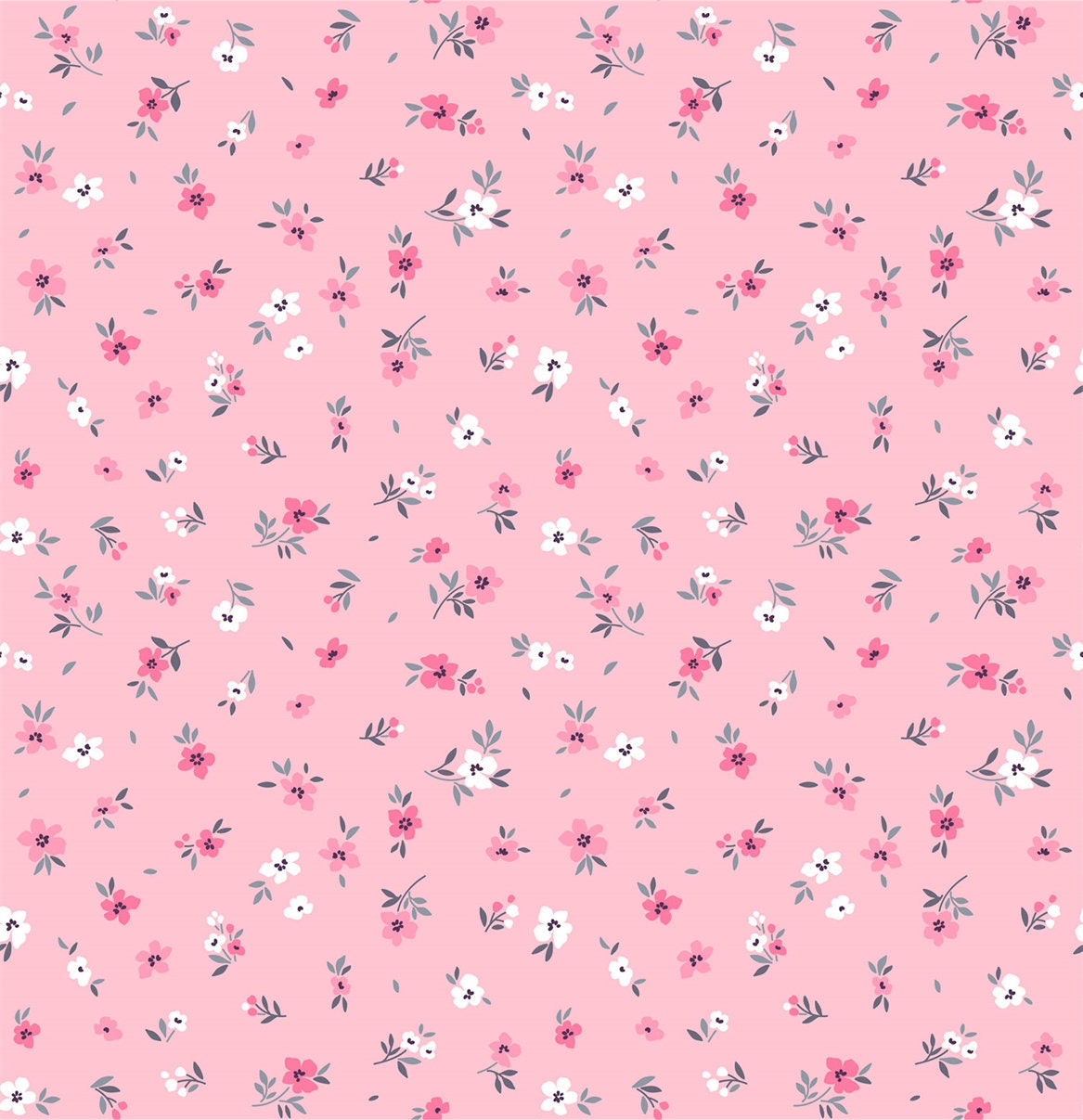 4 way stretched polyester spandex fabric small floral print -200087- Works swimwear, bikini, Support to Custom  print - Price sold by yard