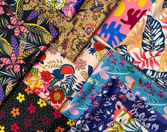 Custom polyester spandex fabric Print  No MOQ with 200gsm weight , Works swimwear, bikini, dancewear, yogawear, leggings- Price sold by yard