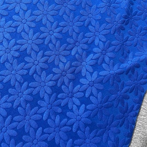 4 Stretch way Polyester Spandex jarquard flower fabric 270gsm weight works for swimwear, leggings, yogawear, Clothes Price sold by yard