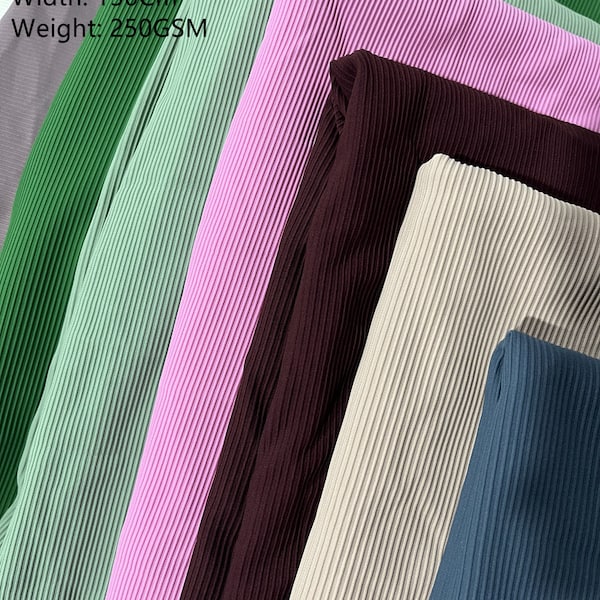 72 Solid Colors 4 stretch way Nylon Spandex ribbed 250gsm weight-not see through- Ideas for swimwear, bikini, boutique,  Price sold by yard