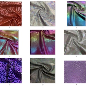 4 stretch way shinny polyester spandex foil fabric 260gsm moisture wick works yogawear, activewear, leggings, swimwear Price sold yard