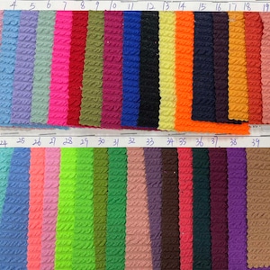 4 Stretch way Polyester Spandex seersucker fabric 300gsm weight works for swimwear, leggings, yogawear, activewear, Clothes  sold by yard