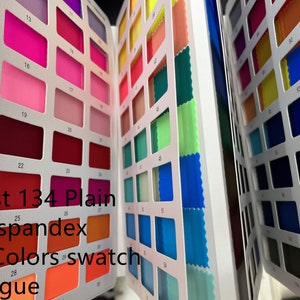 134 Solid Colors catalogue 4 stretch way 80 Nylon 20 Spandex 200 gsm ideas for swimwear, swimsuit, bikini, DIY Price sold by yard
