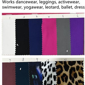 4 stretch way 80 Polyester 20 Spandex Weight 260gsm double brushed fabric suit for yogawear, activewear, leggings, outfit Price sold by yard