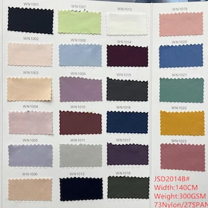 Width 140CM JSD2014B# 4 stretch way 300gsm Heavy Weight Nylon Spandex Solid colors works for Legging, Yogawear, bodywear, Price sold by yard