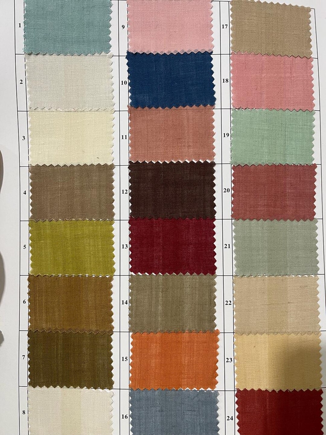 100% Ramie Fabric 77gsm Thickness (80 Colors) Works for Home Decor ...