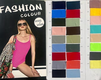 2024# 154 Solid Colors (The 155-180colors/Second page ) 4 stretch way 80 Nylon 20 Spandex ideas for swimwear, leotard, DIY Price sold yard