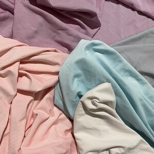Double-Colors 4 stretch way Nylon Polyester Spandex ribbed strip lines Ideas for swimwear, bikini, leggings, bra, clothes Price sold by yard